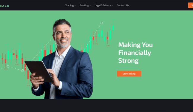 a website screenshot